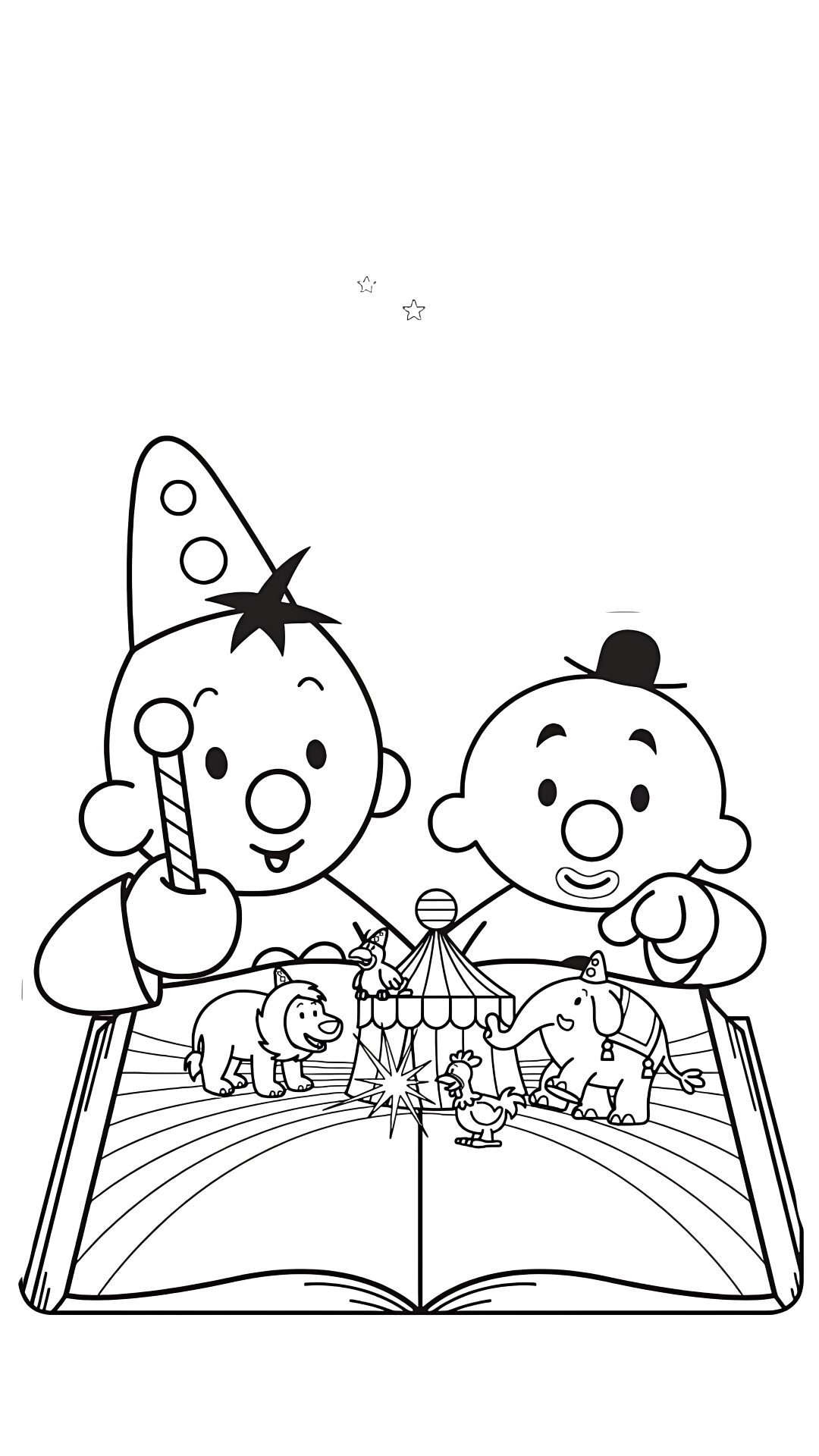 coloring pages of a cute bumba