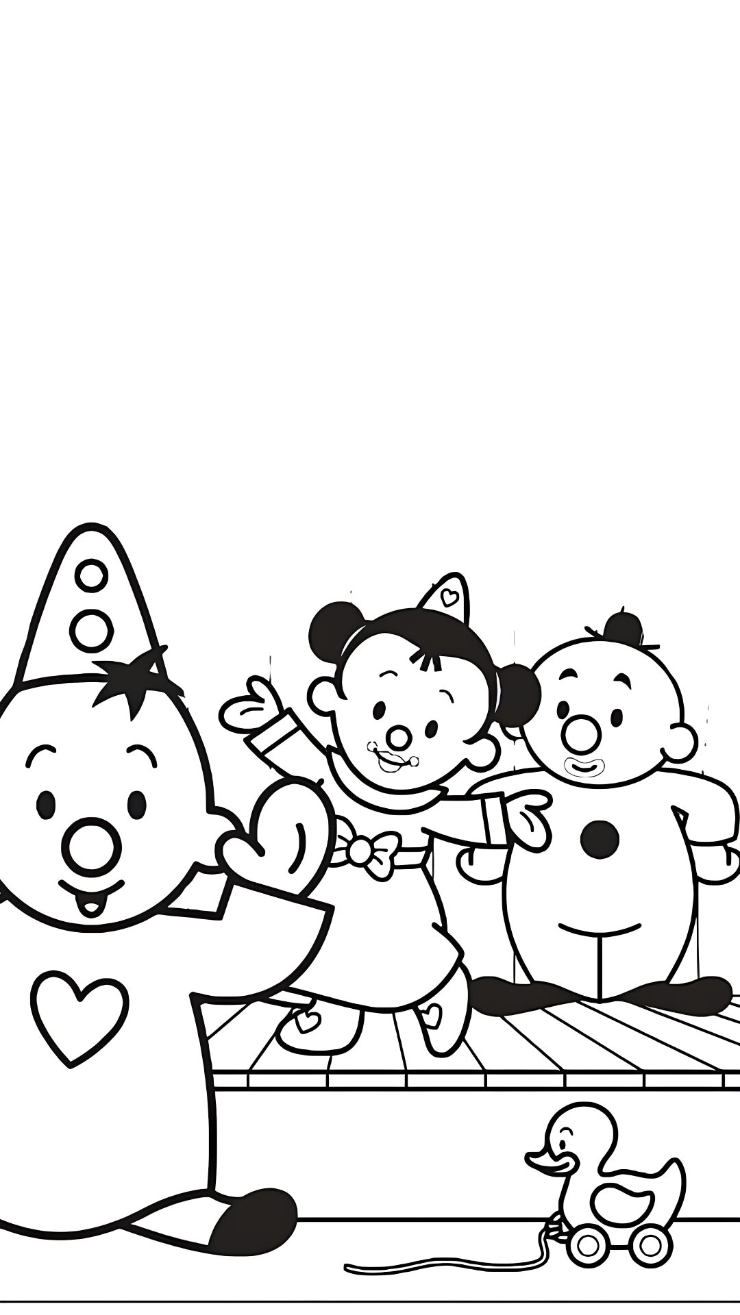 kawaii bumba coloring pages