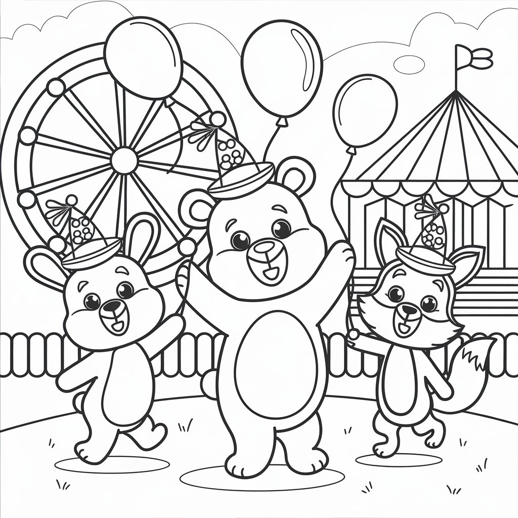 carnival coloring page