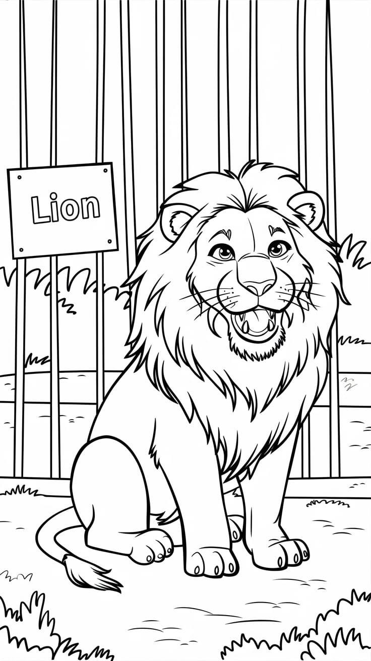 free printable coloring pages of zoo animals