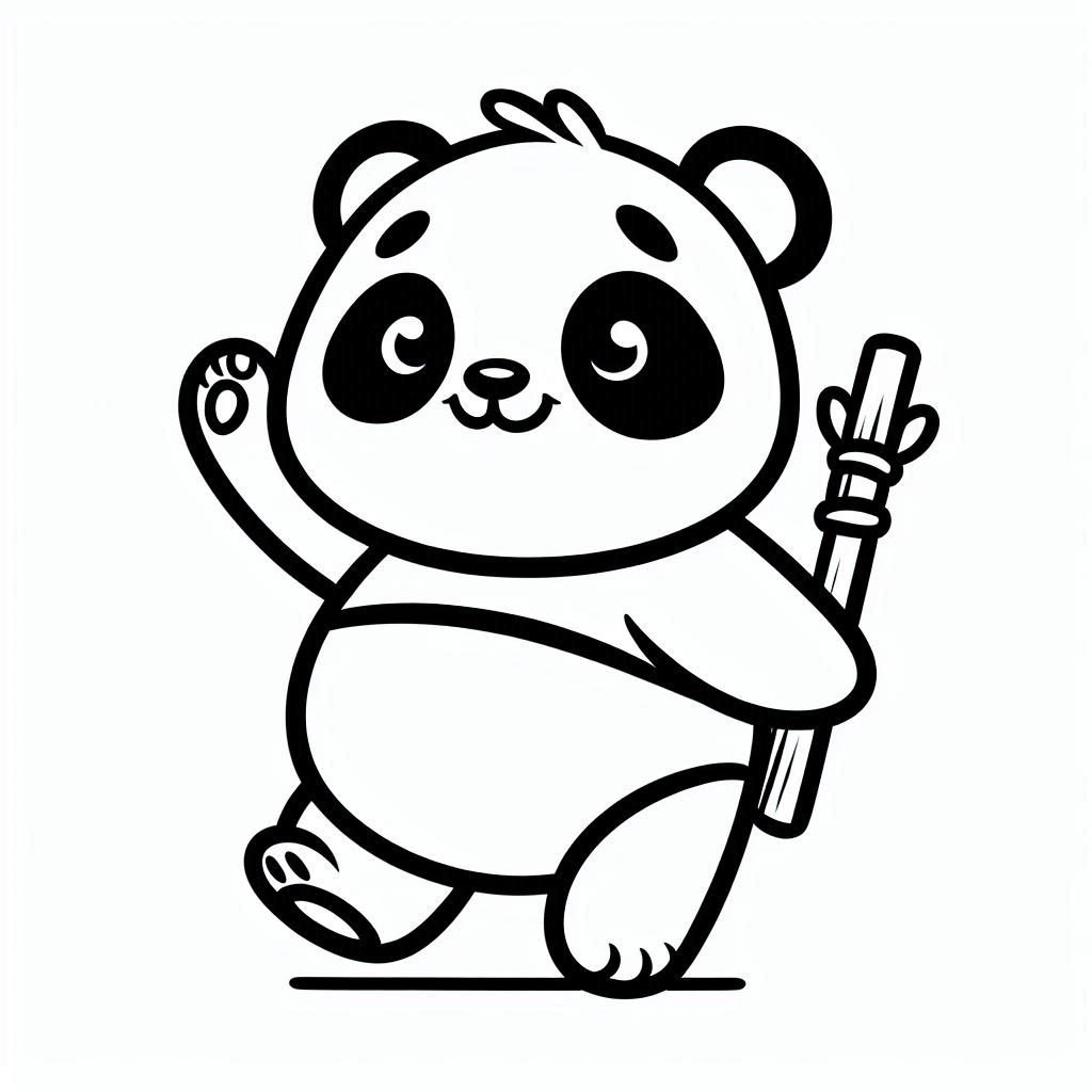 free printable panda coloring pages