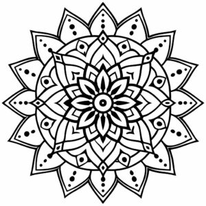 mandala adult coloring pages