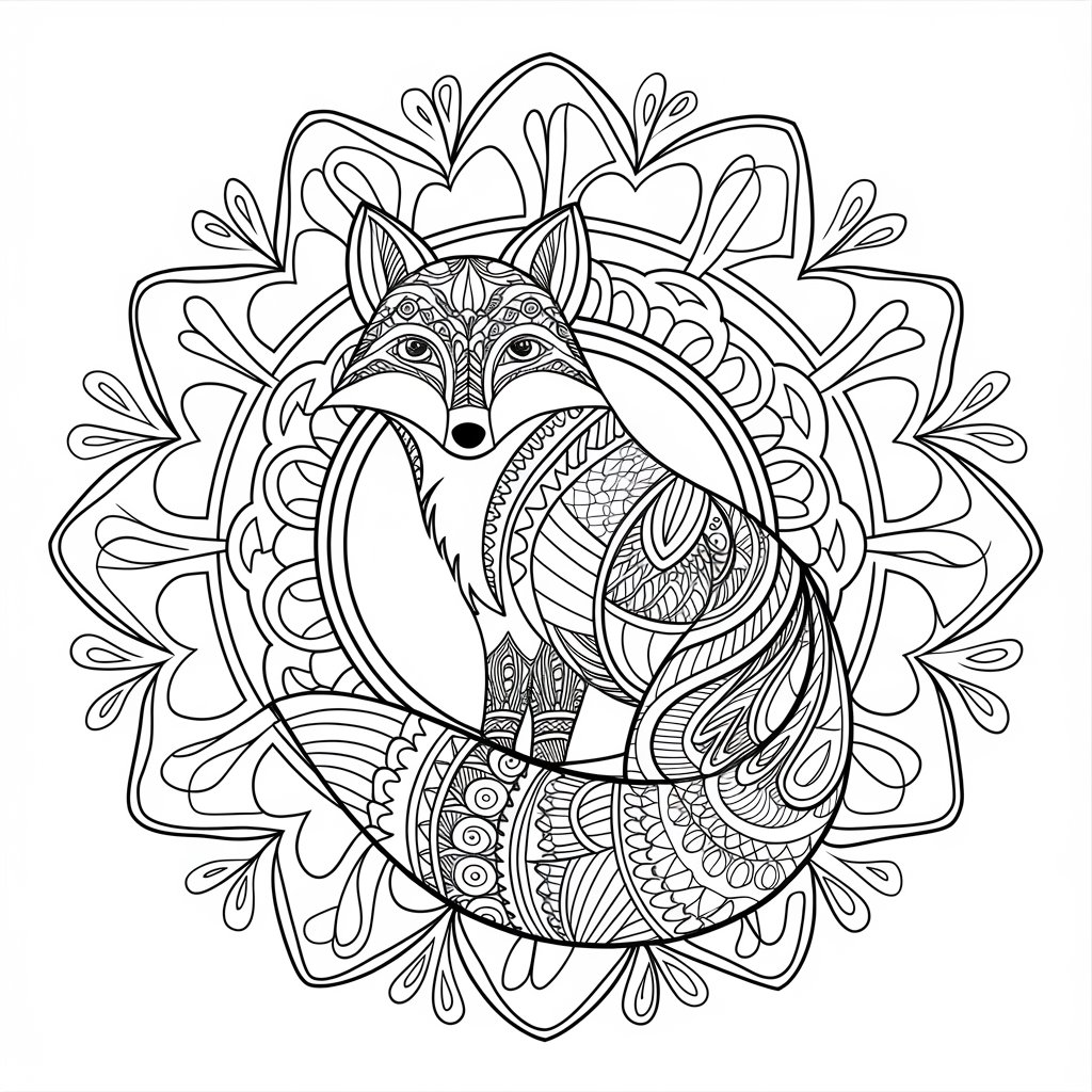 mandala flower coloring pages