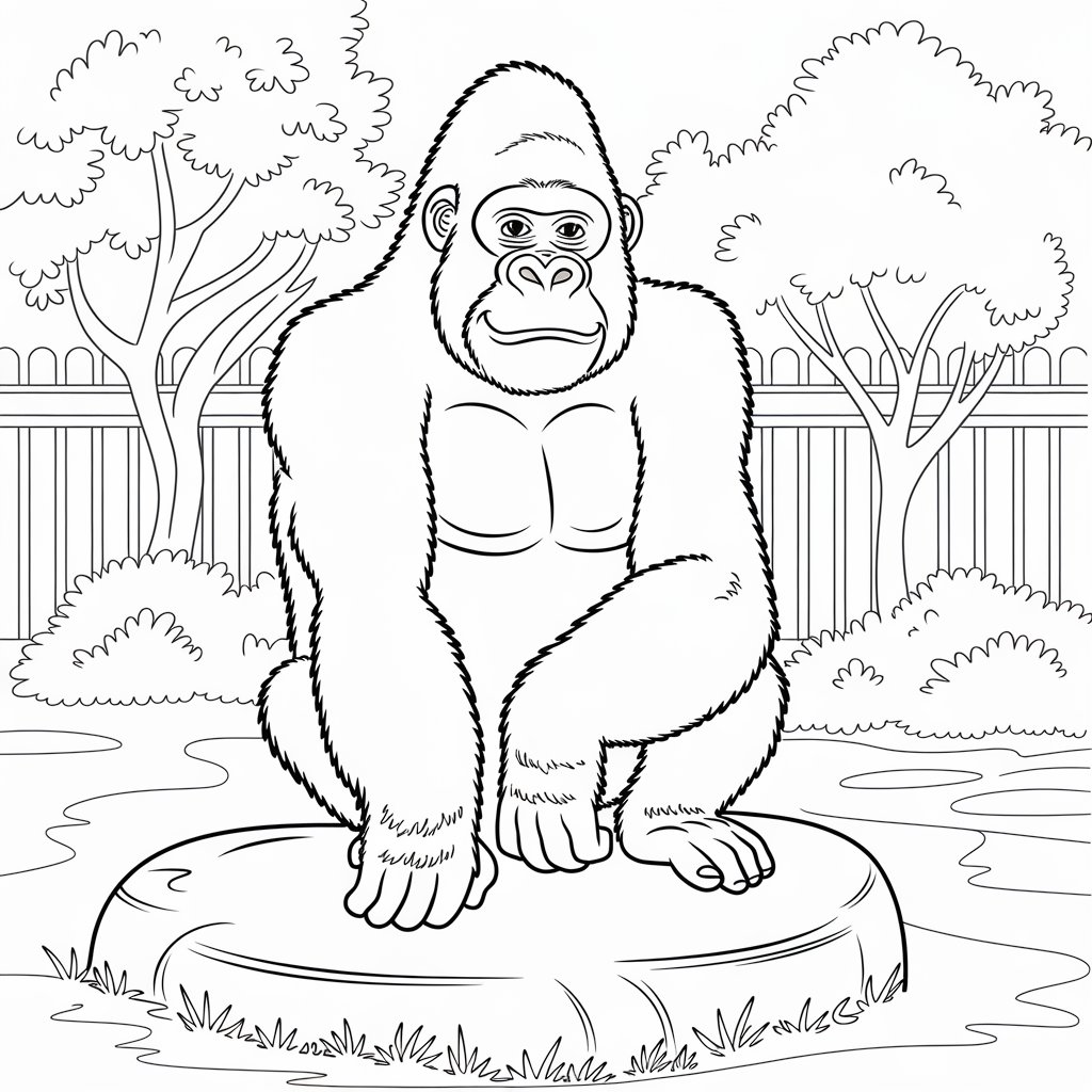 zoo animal coloring pages