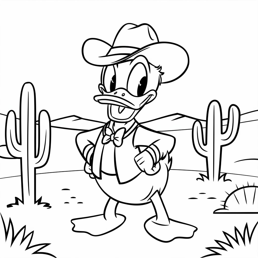 coloring pages of donald duck
