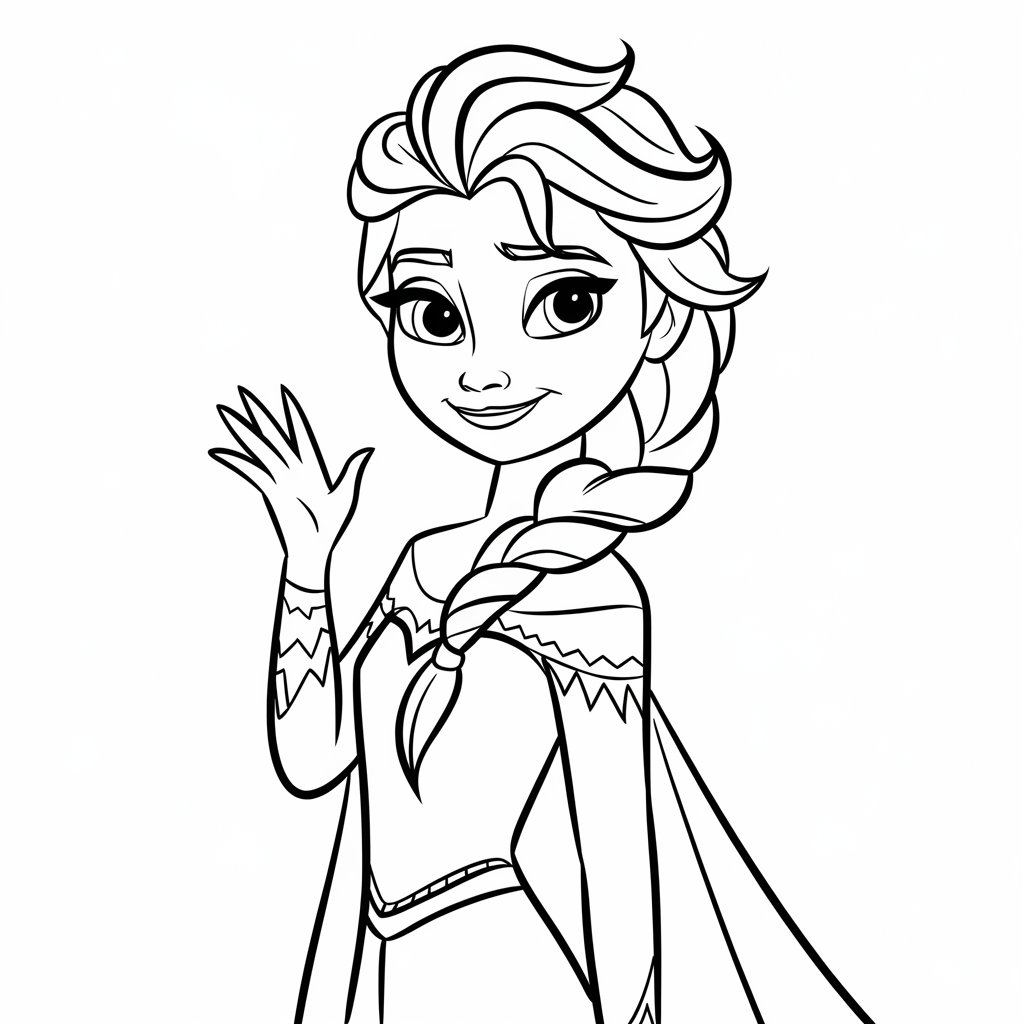 elsa frozen coloring pages