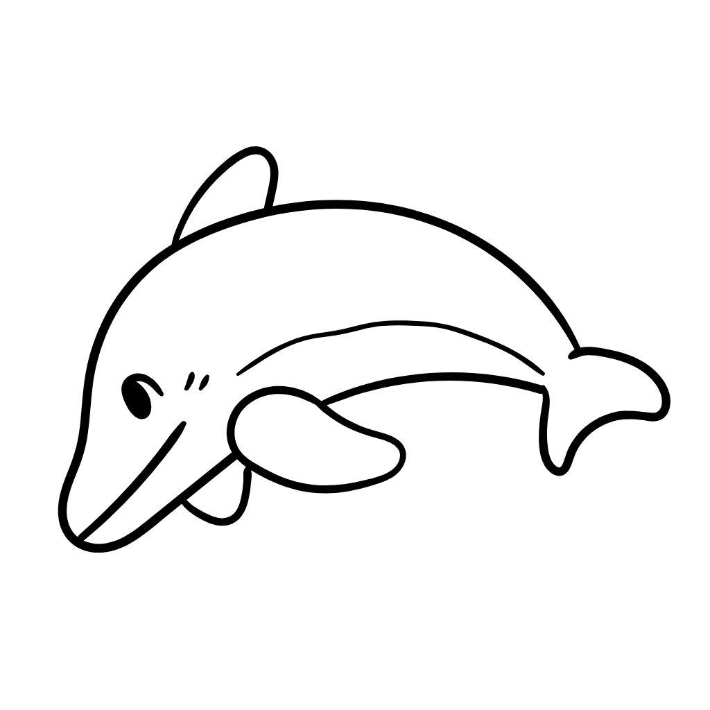 print dolphin coloring pages