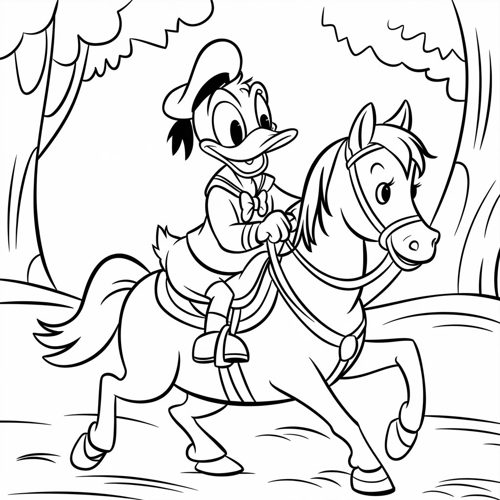 daisy and donald duck coloring pages
