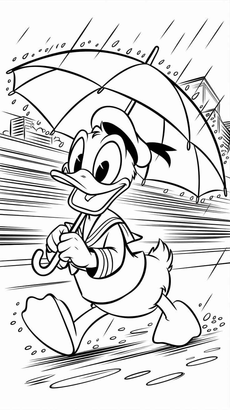 baby donald and daisy duck coloring pages