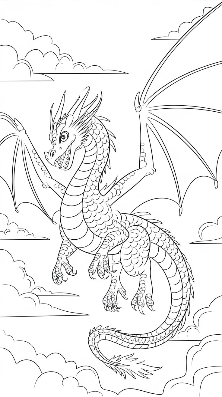 dragon coloring pages for adults