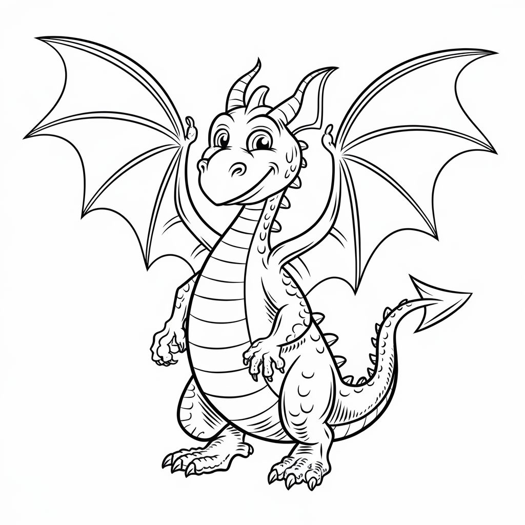 coloring pages dragon