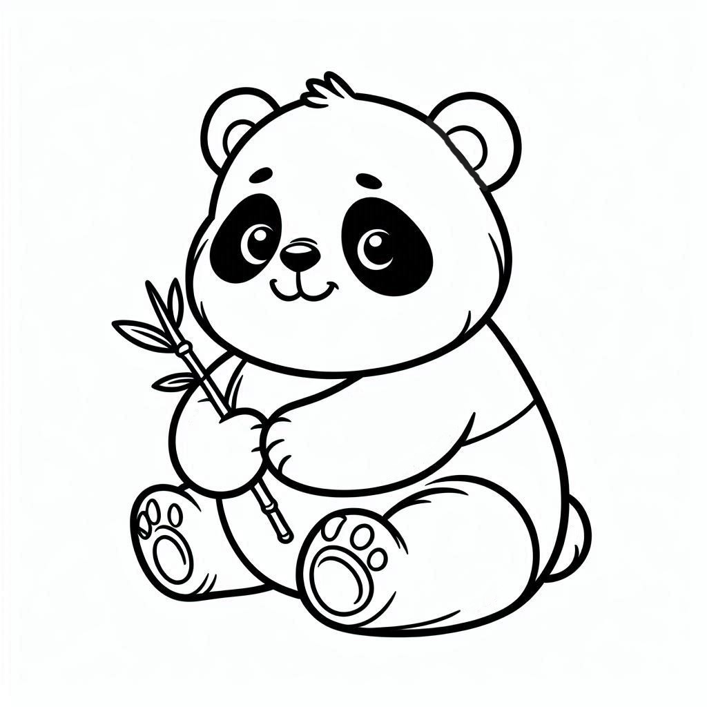 free panda coloring pages