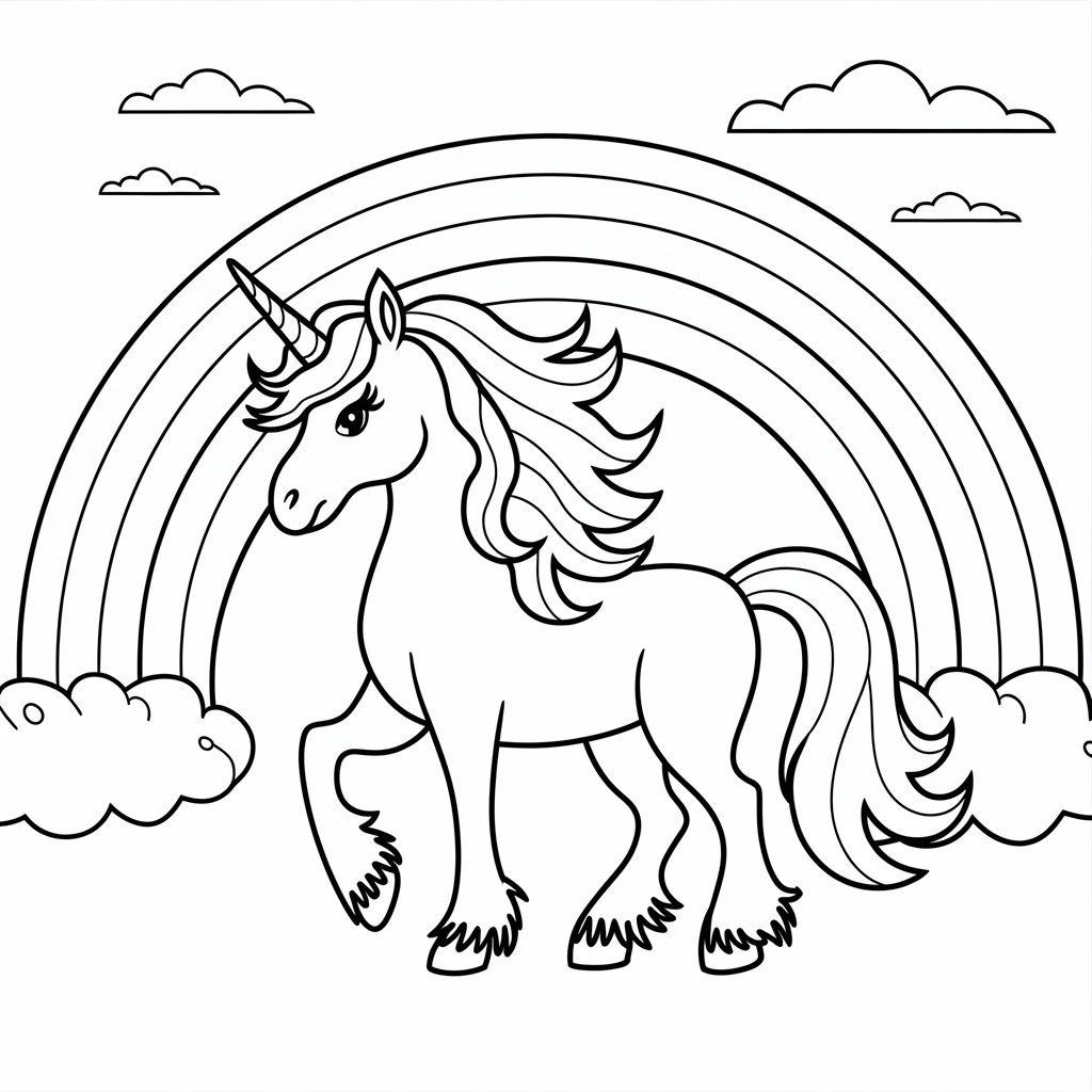 free unicorn coloring pages printable