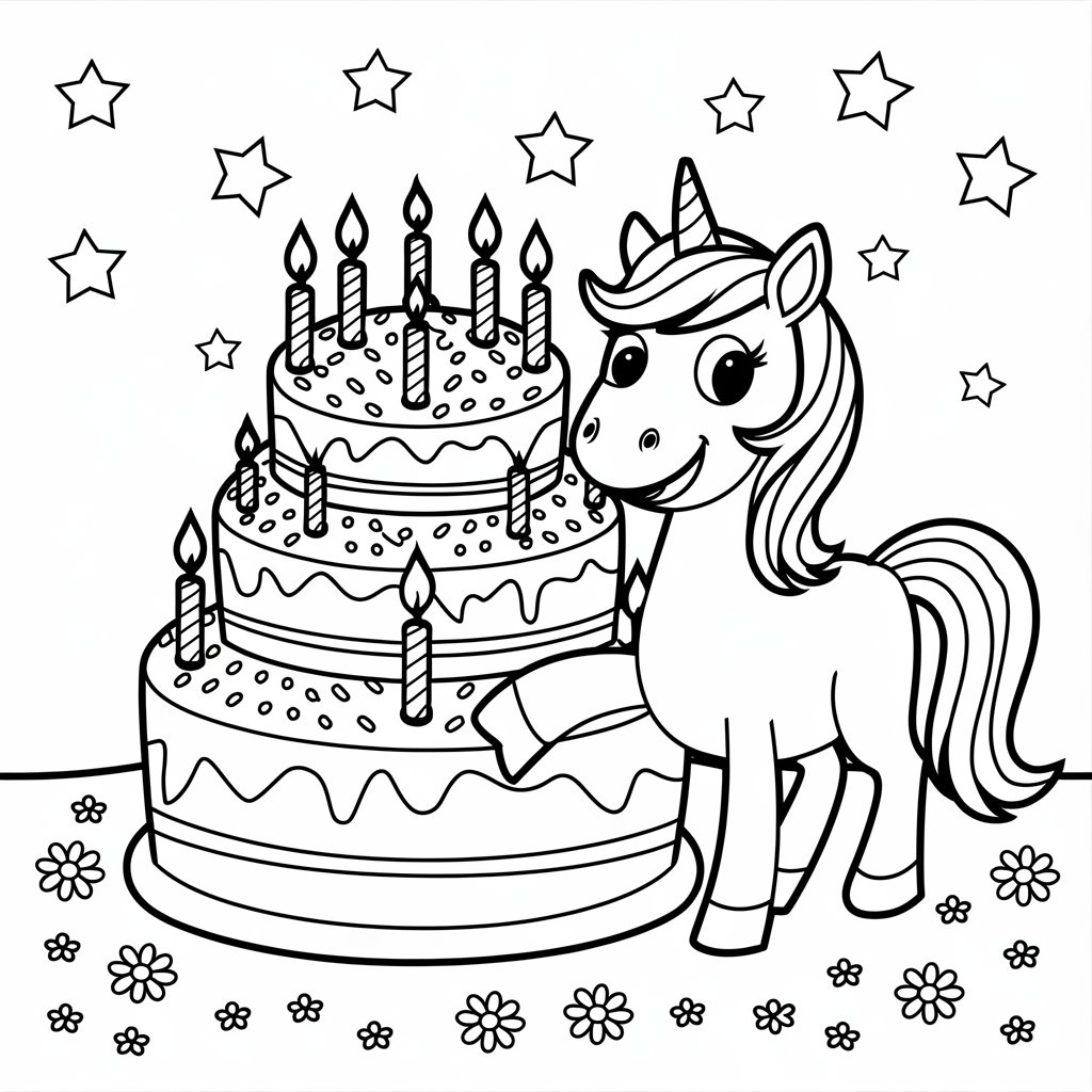 unicorn free printable coloring pages