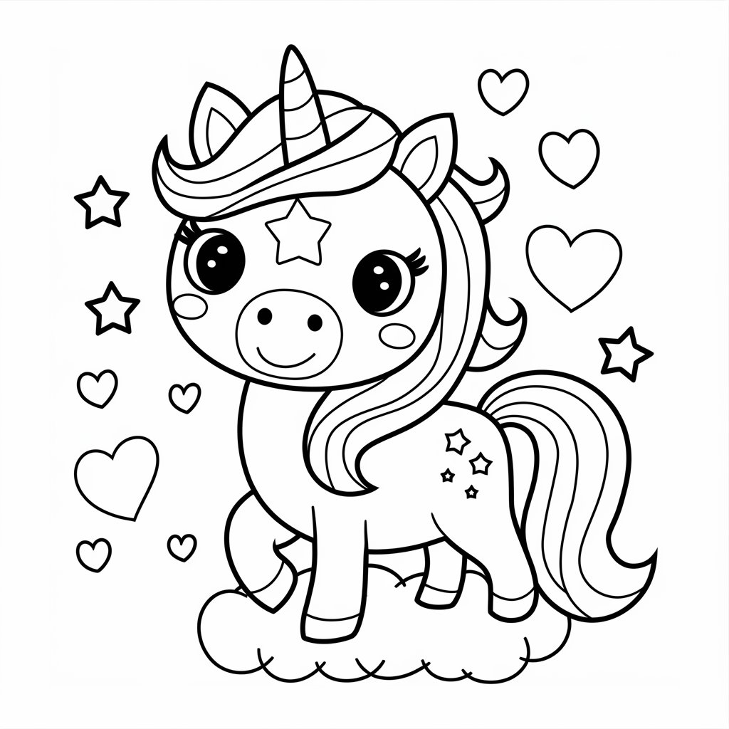 unicorn coloring pages to print