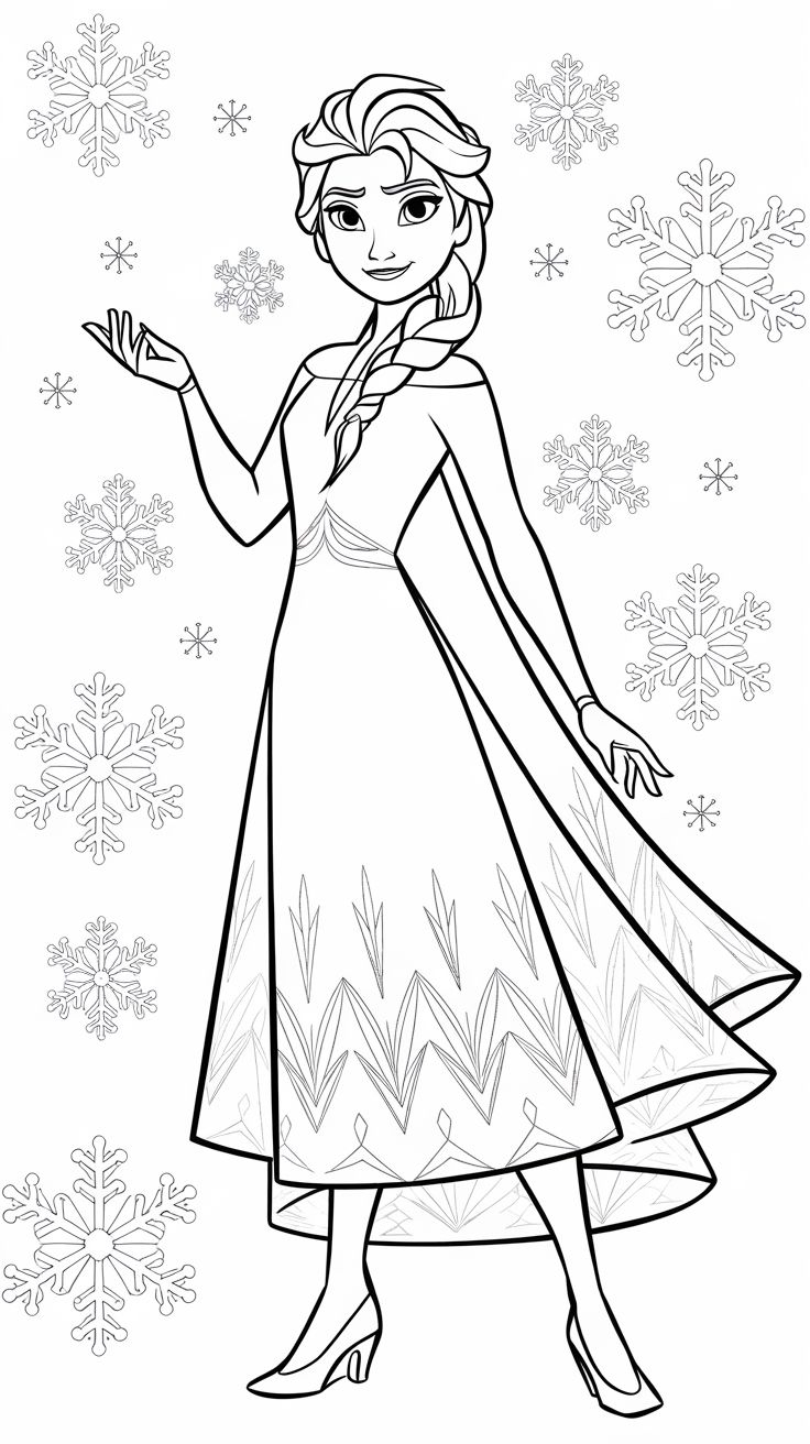 coloring pages printable frozen