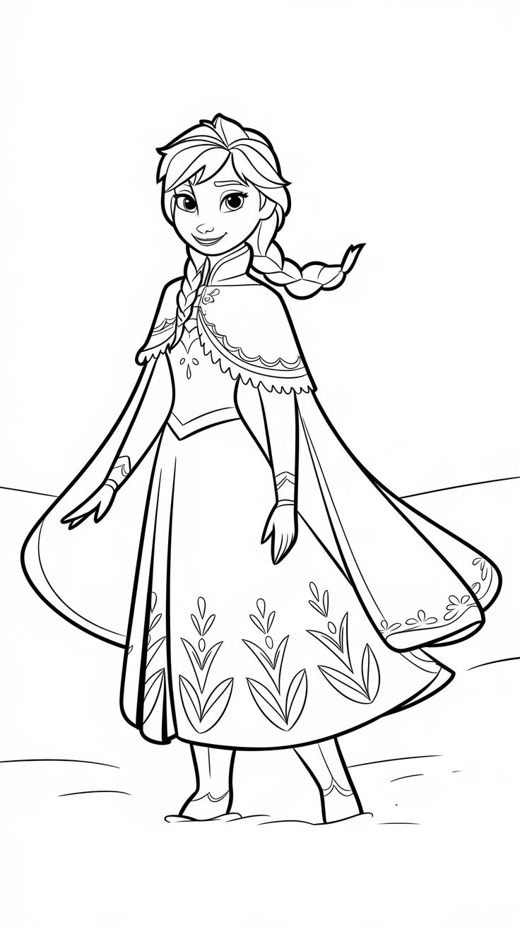 frozen coloring pages free