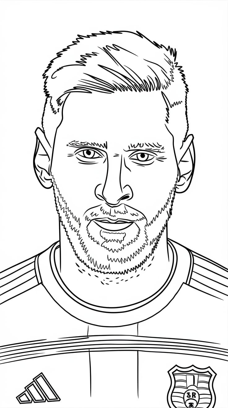 lionel messi coloring pages