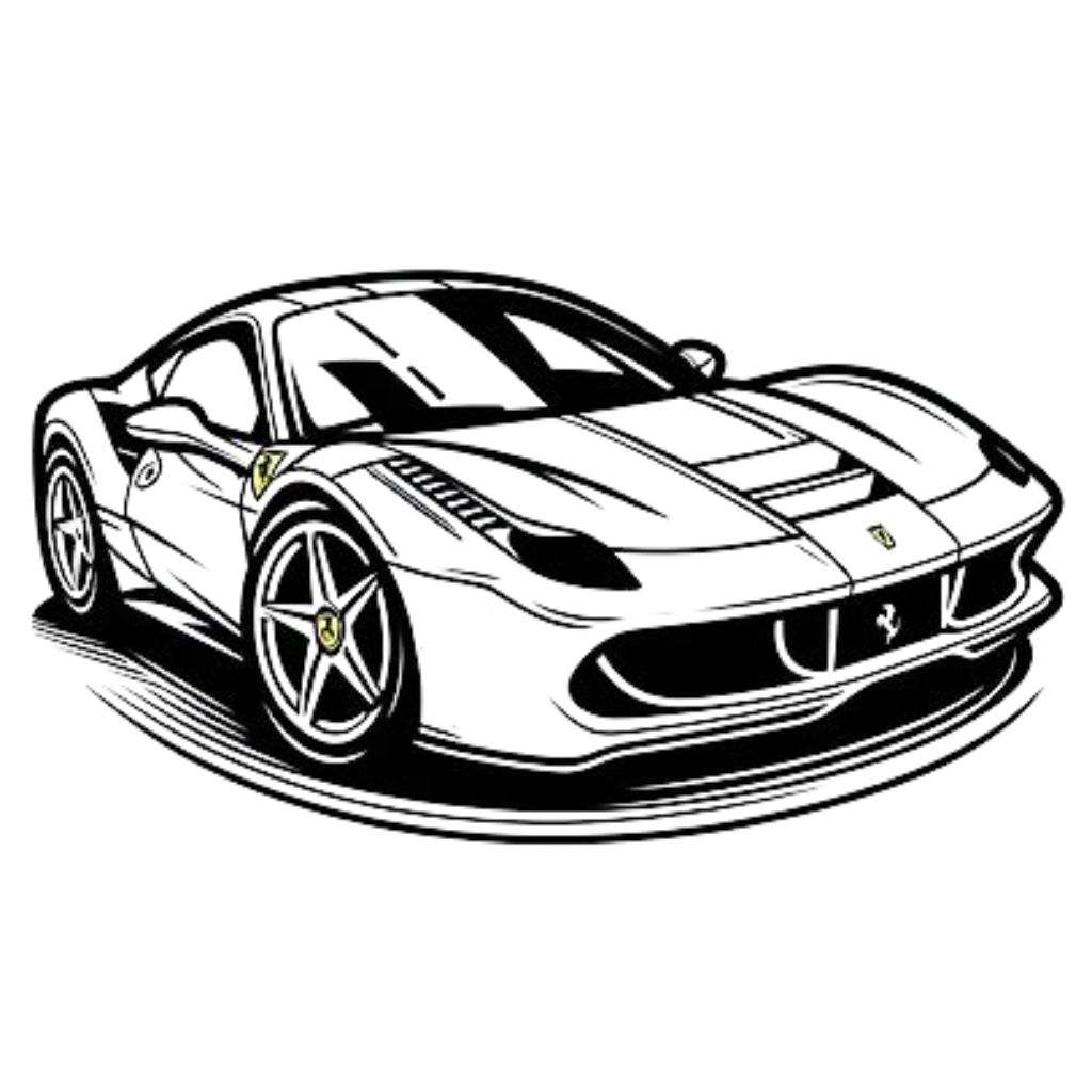 ferrari coloring page free download