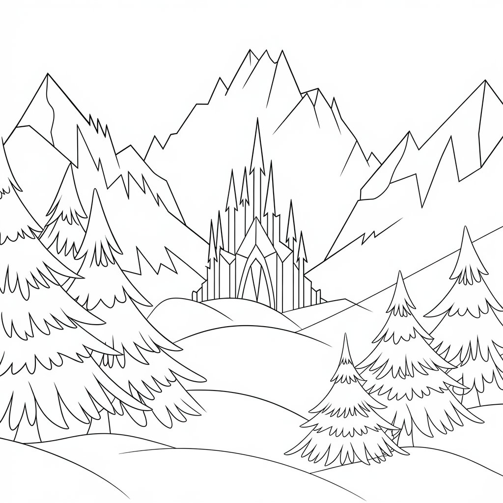 elsa frozen coloring page