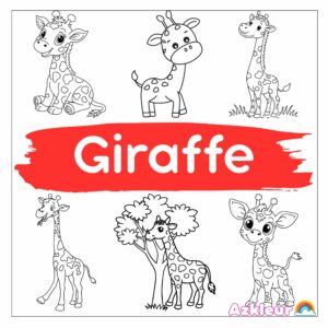 Giraffe Coloring Pages