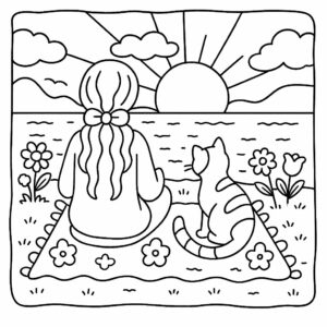 girl coloring book pages