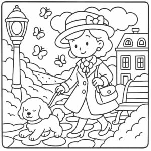 girl moments coloring book