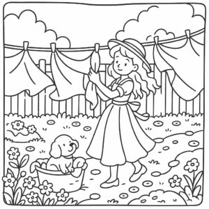 girls coloring pages