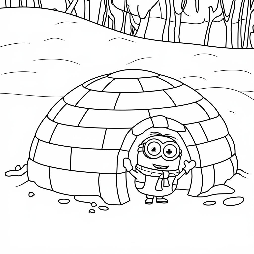 minion christmas coloring pages