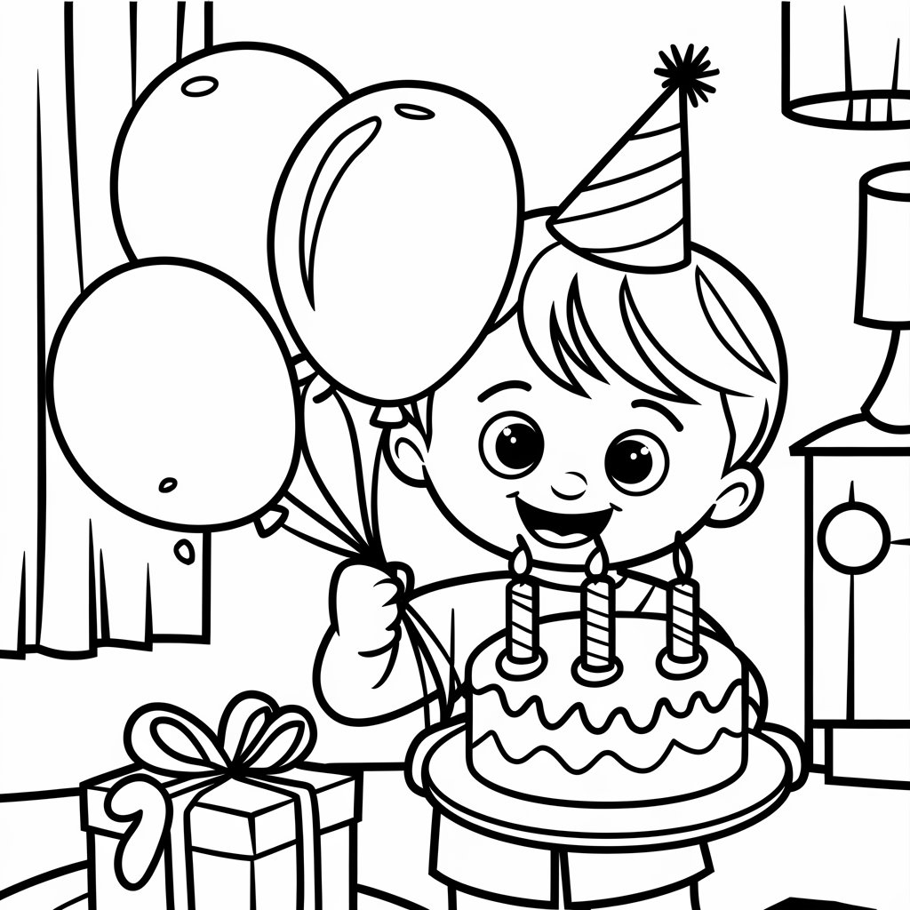 coloring pages happy birthday mom