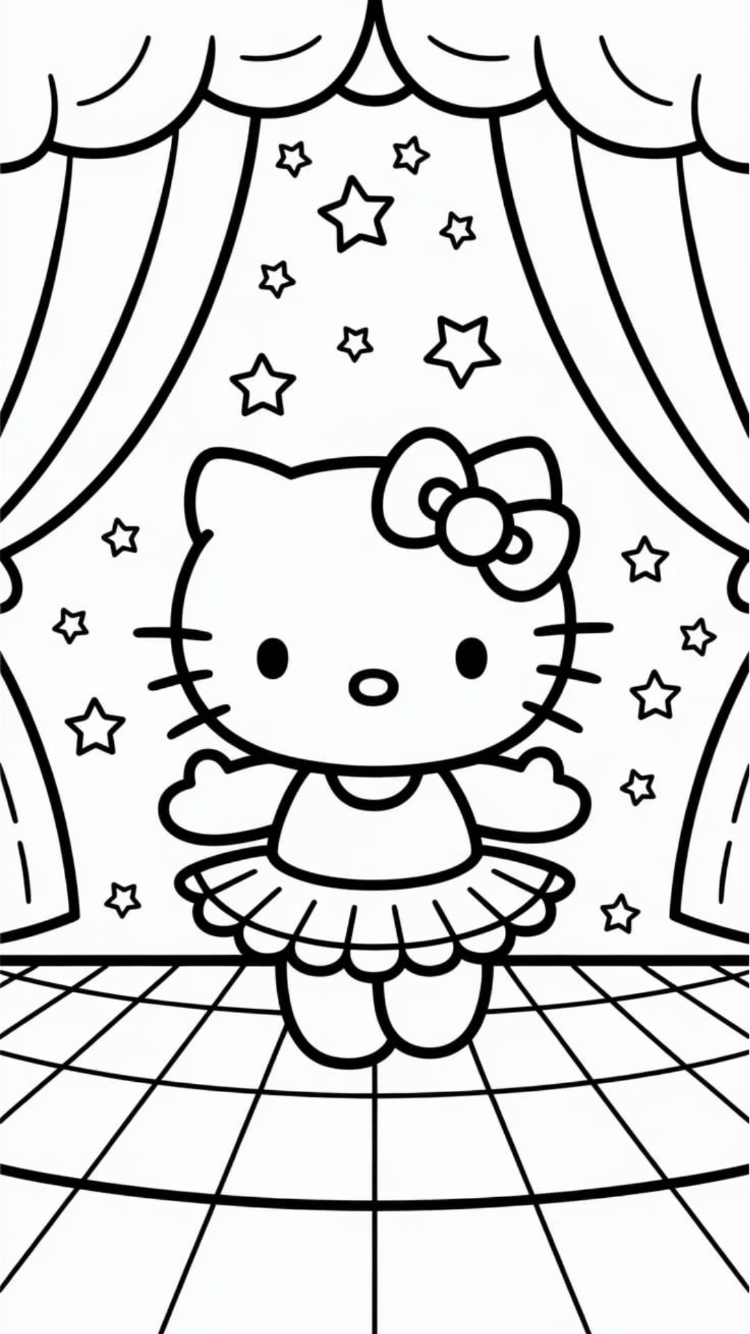hello kitty coloring pages to print out