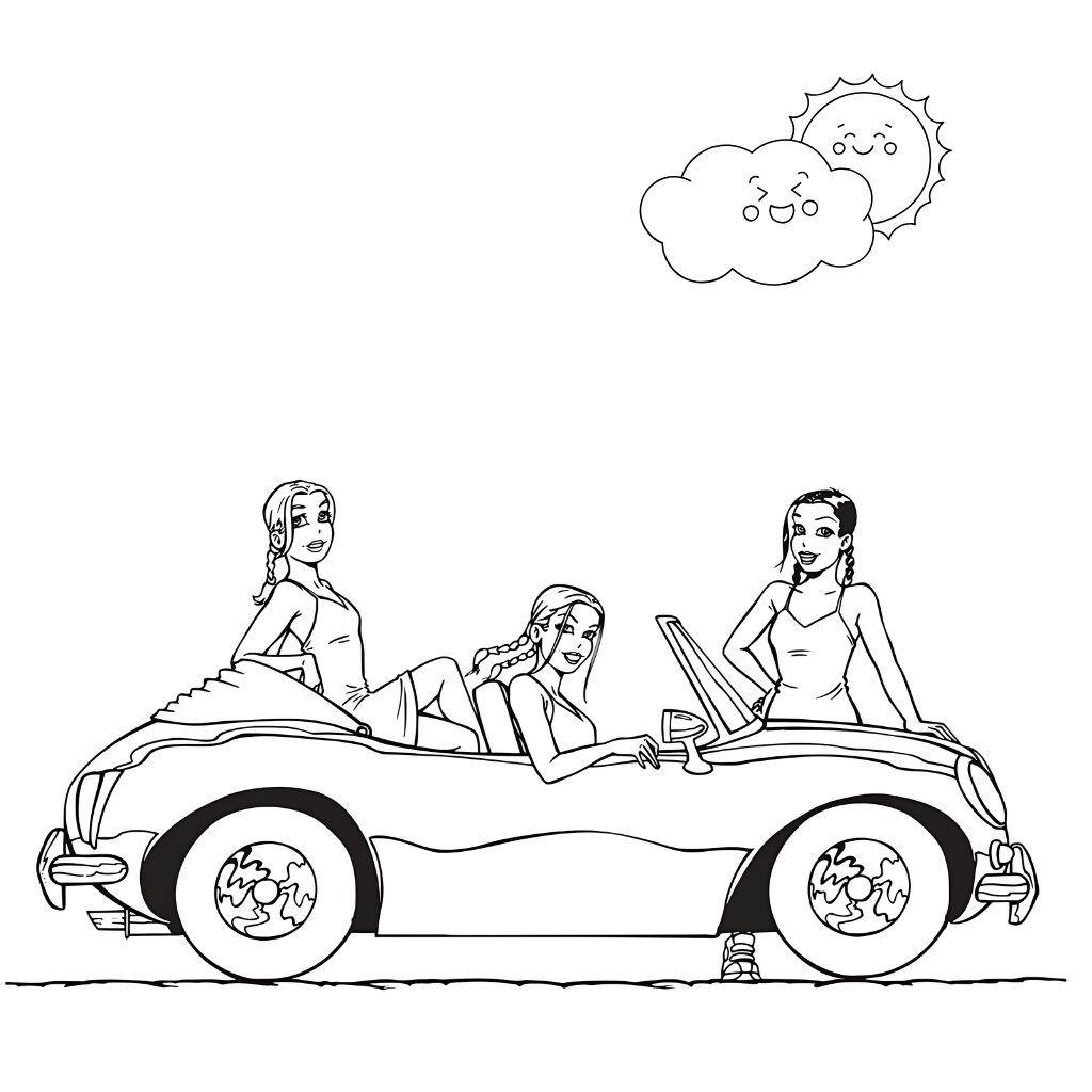 blank k3 coloring page