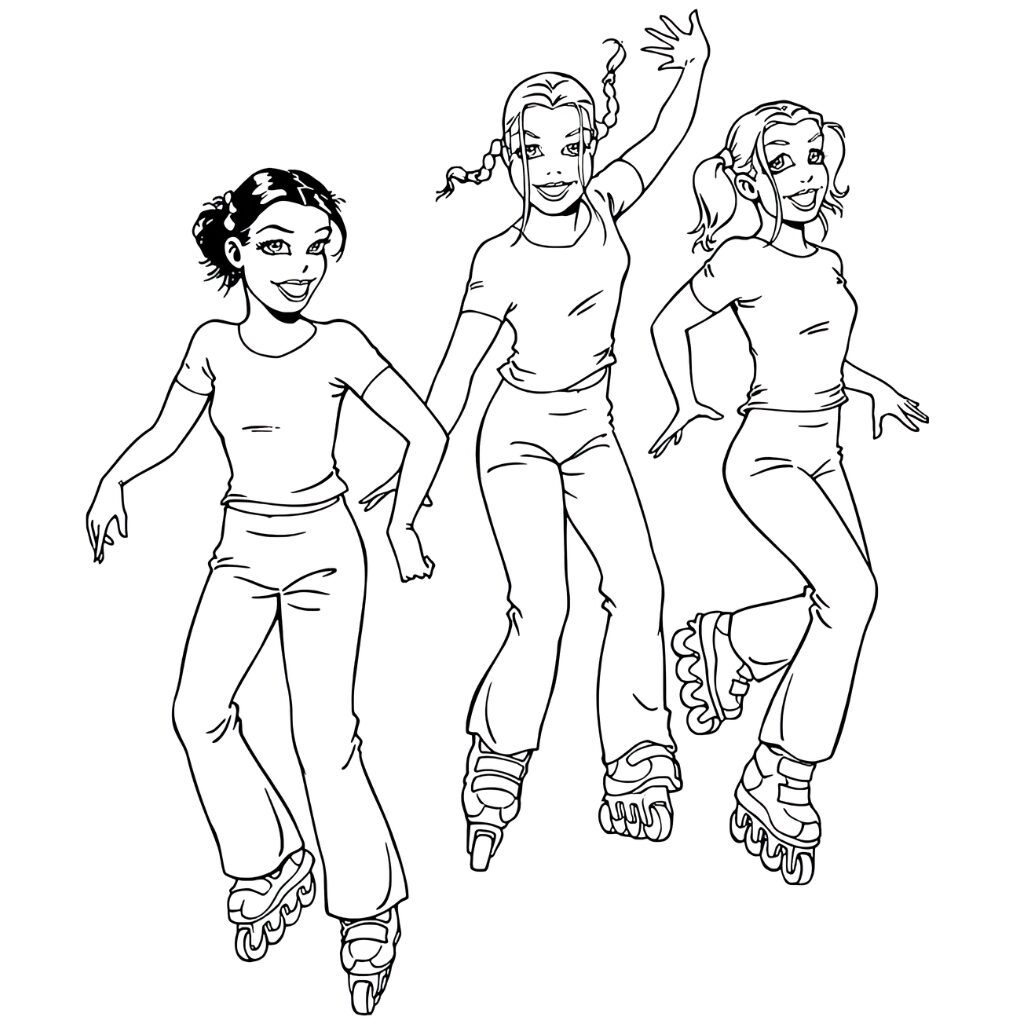 coloring pages of k3