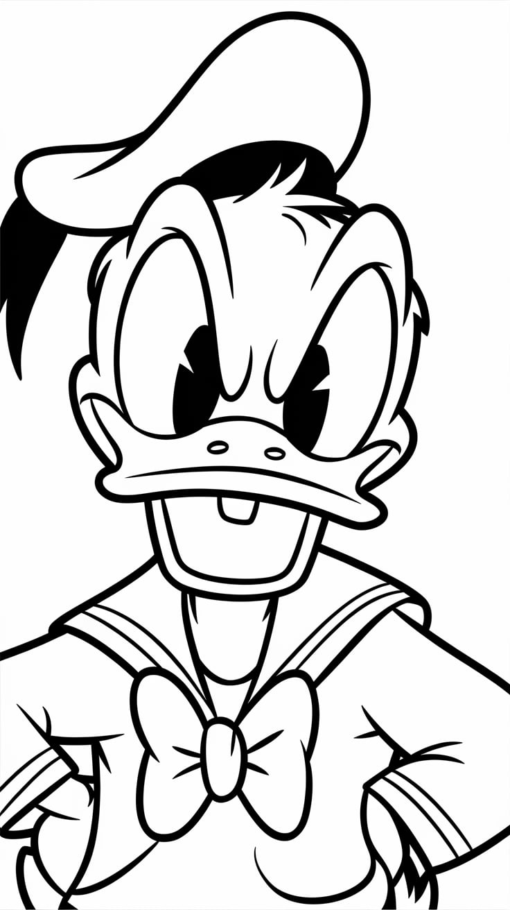 babay donald duck coloring pages
