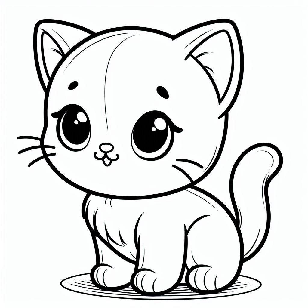 coloring pages kitten