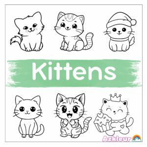 Kitten Coloring Pages