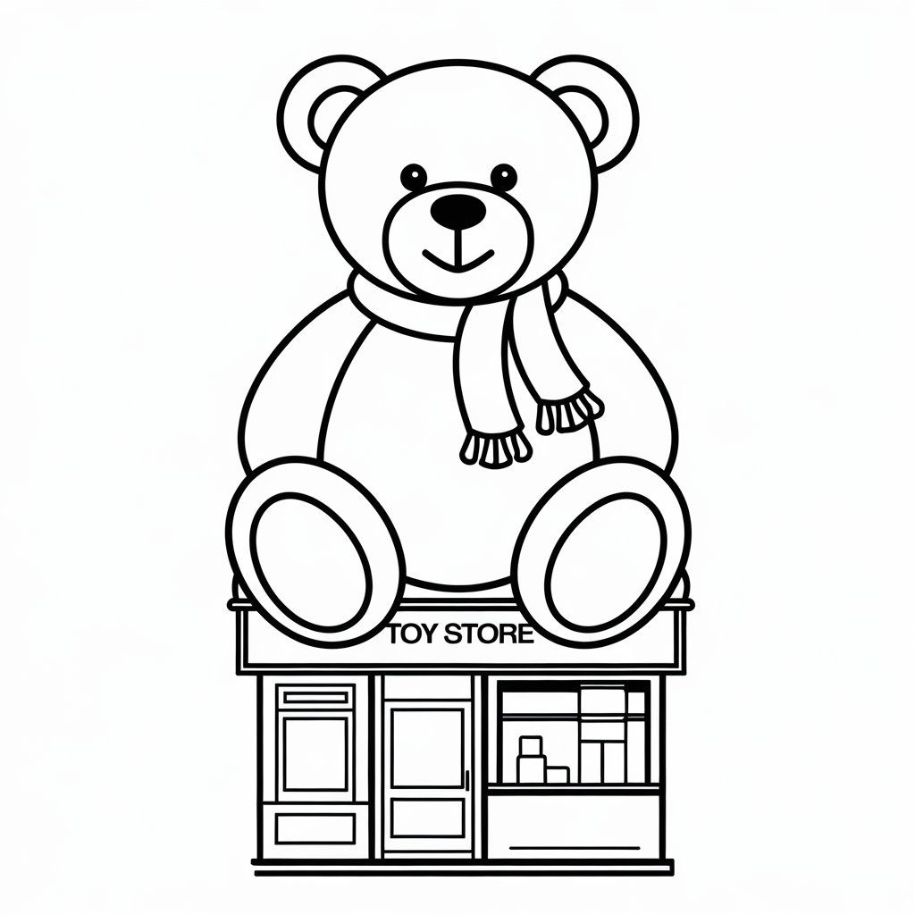 coloring page of a panda bear