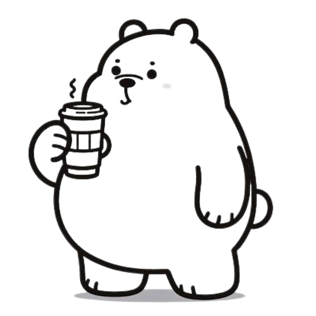 bear coloring page