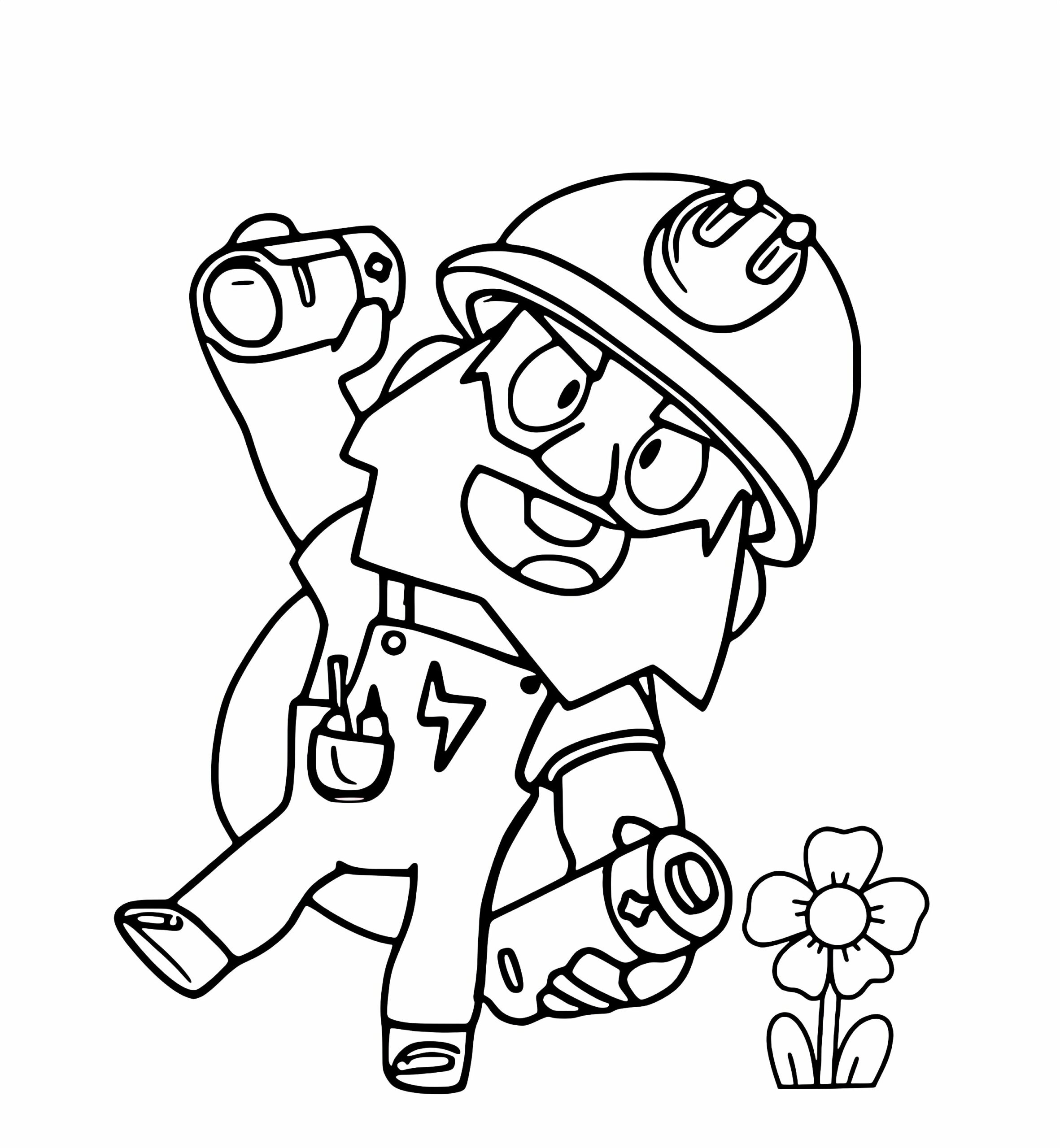 brawl stars coloring pages bibi
