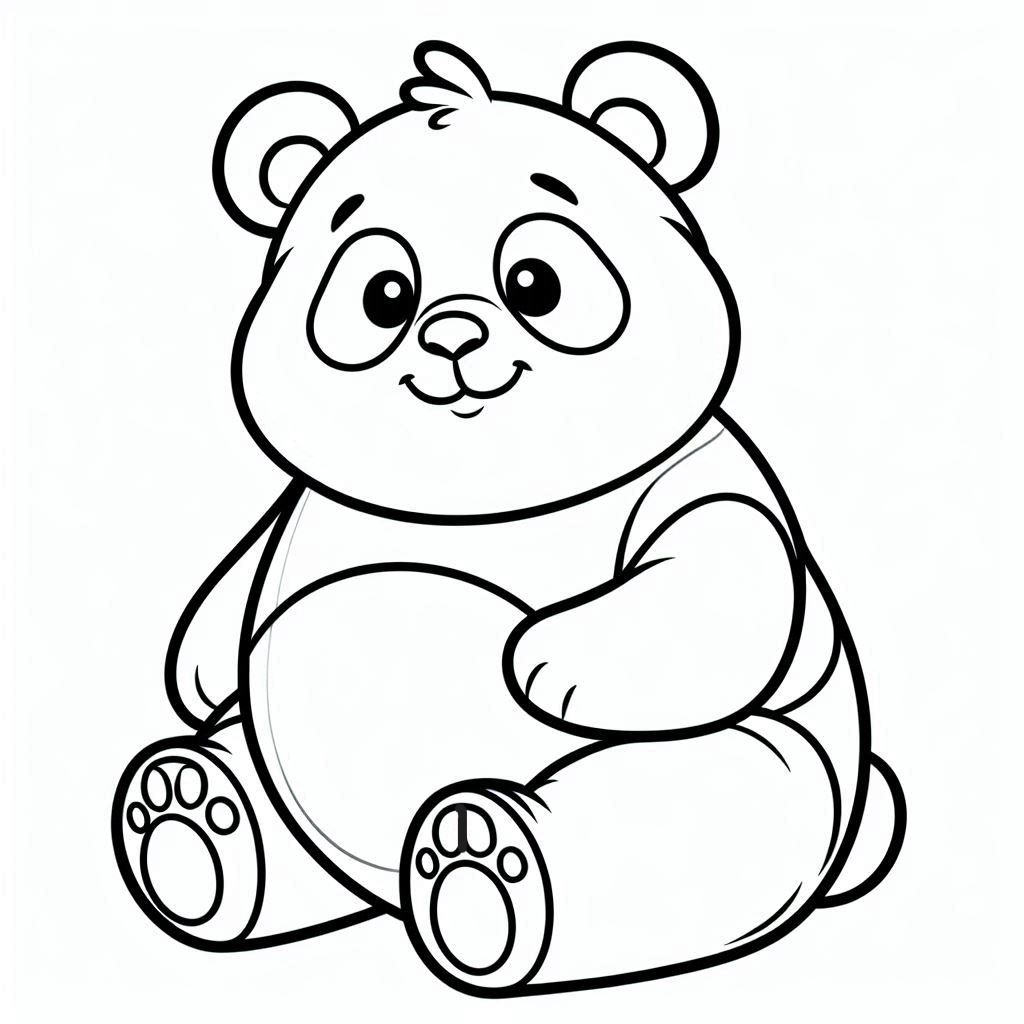 red panda coloring pages