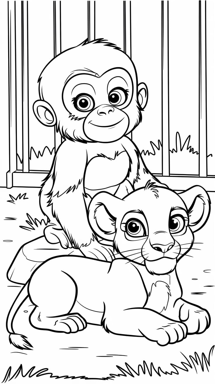 free printable coloring pages zoo animals