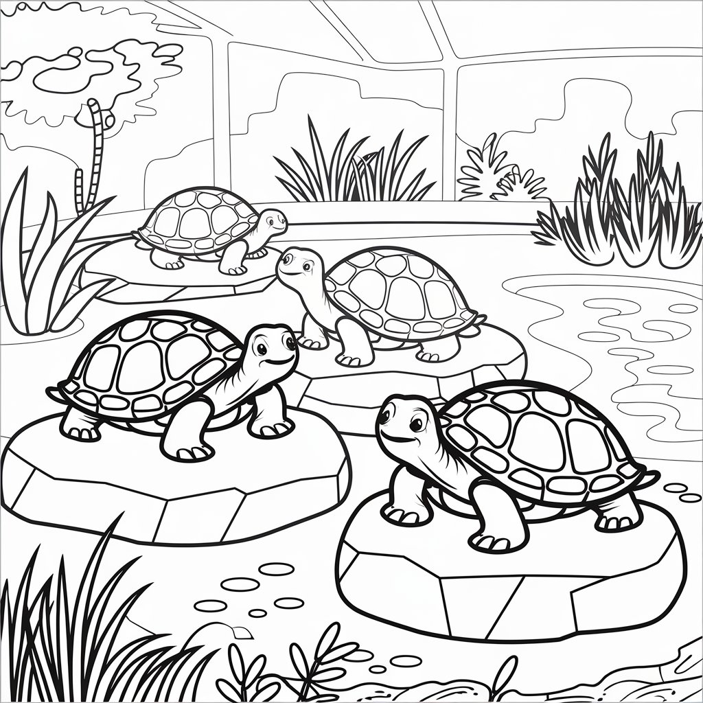 zoo coloring page