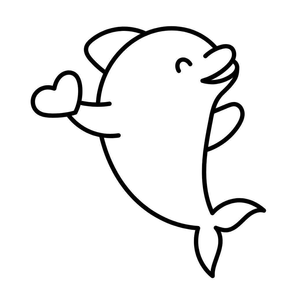 free coloring pages of dolphins