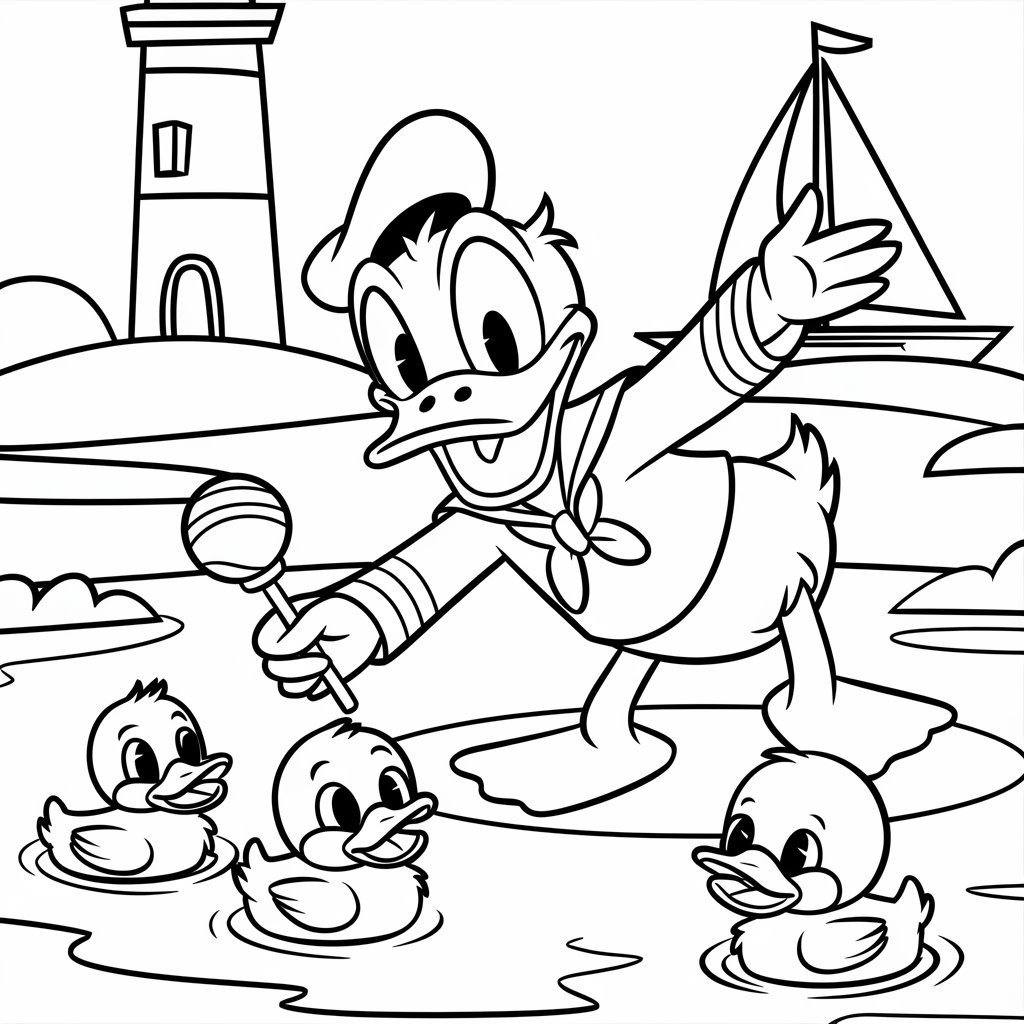 disney coloring pages donald duck