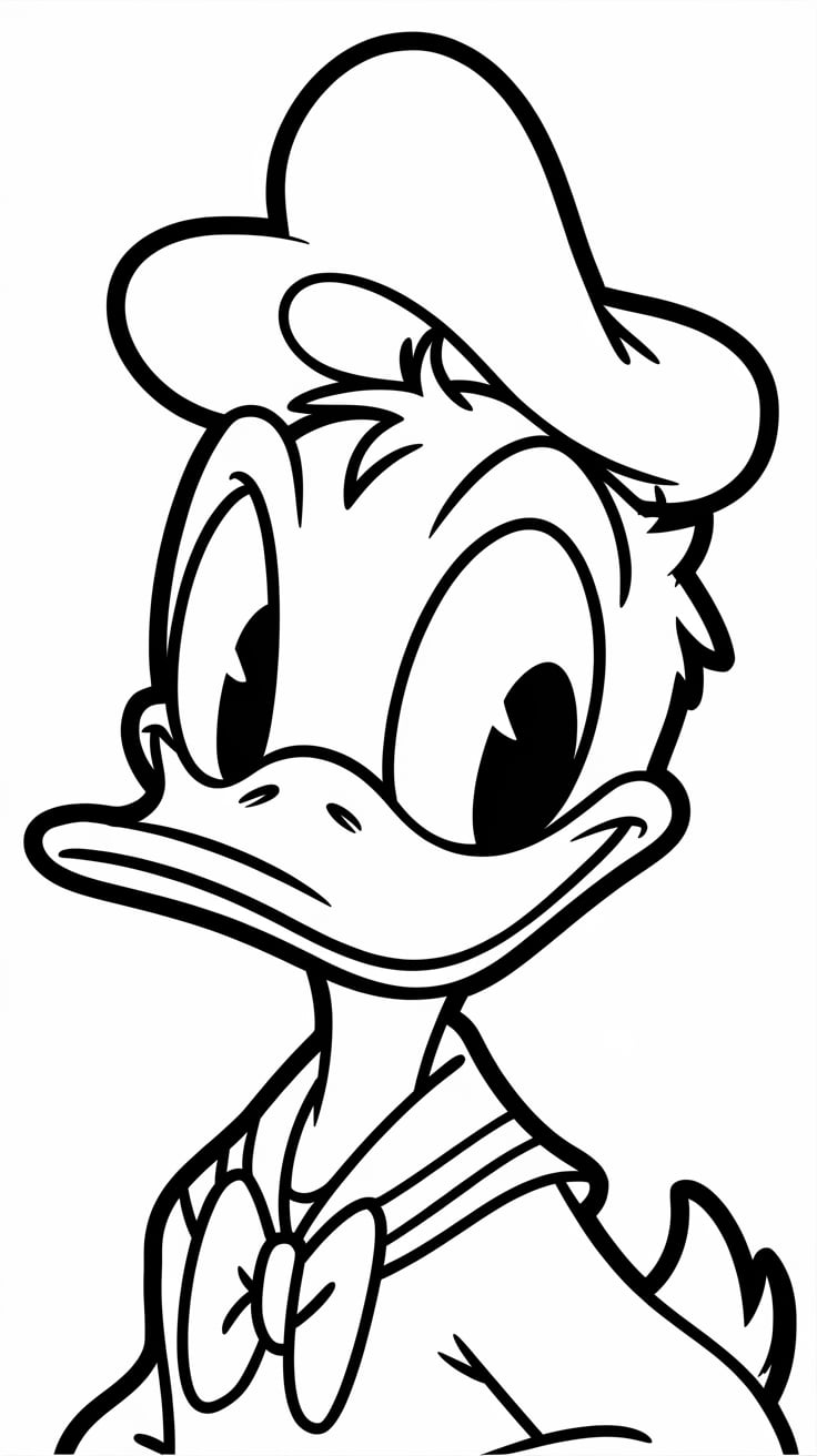 printable donald duck coloring pages