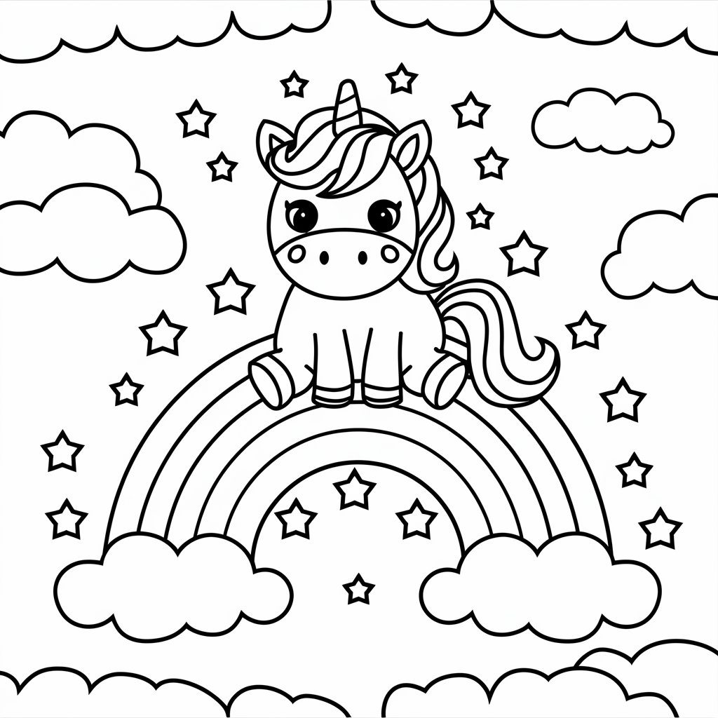 free printable unicorn coloring pages