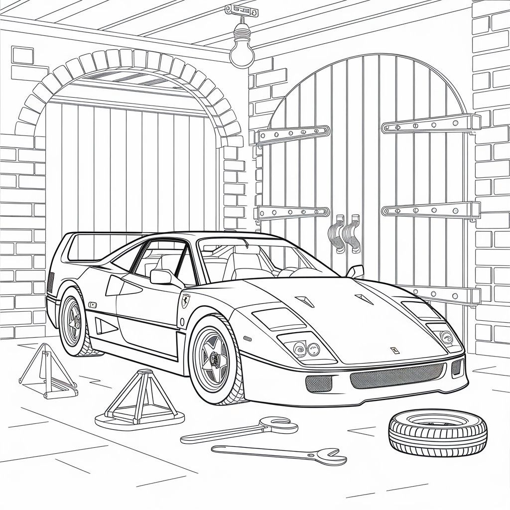 laferrari ferrari coloring pages