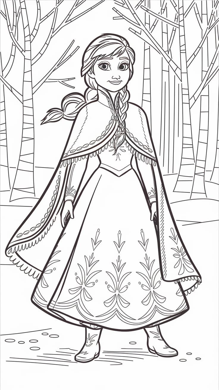 olaf from frozen coloring page