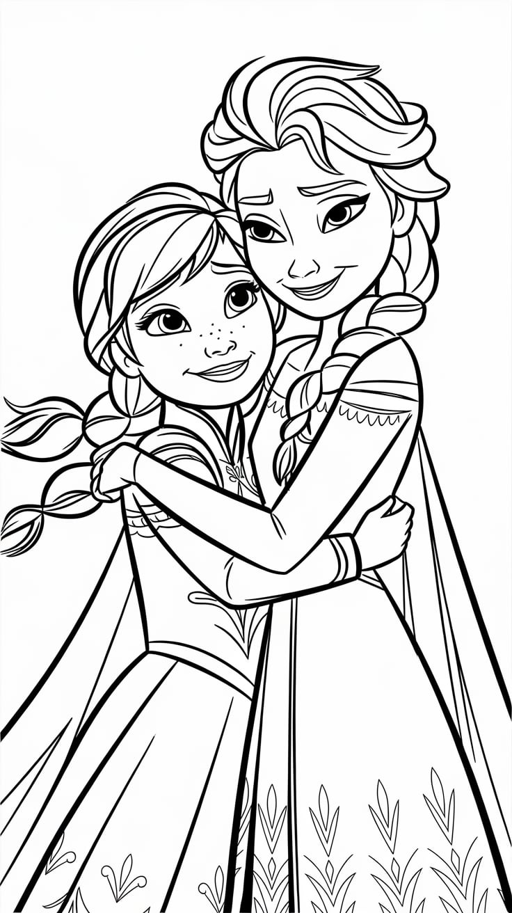frozen print coloring pages