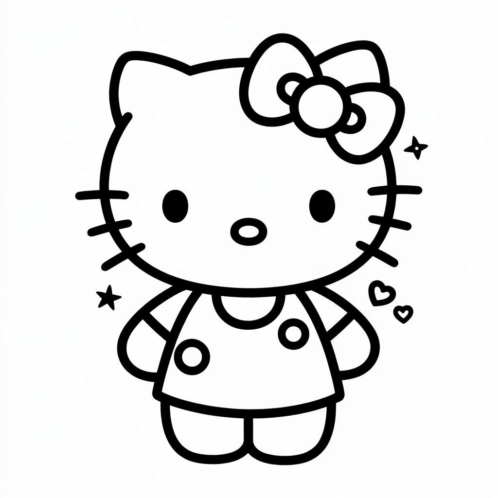 hello kitty printable coloring pages
